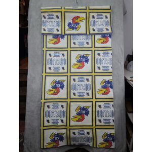 Vintage  Kansas Jayhawks Blanket  70X82‎